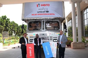Hero Motor Donates Motorbikes to UNICEF Nepal