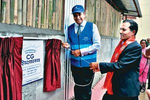 Industrialist Chaudhary Hands Over School Building