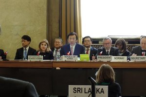 “Time for UNHRC to Redouble Efforts to Improve N. Korea Human Rights Situation Statement “  Yun Byung-se Minister of Foreign Affairs  Republic of Korea
