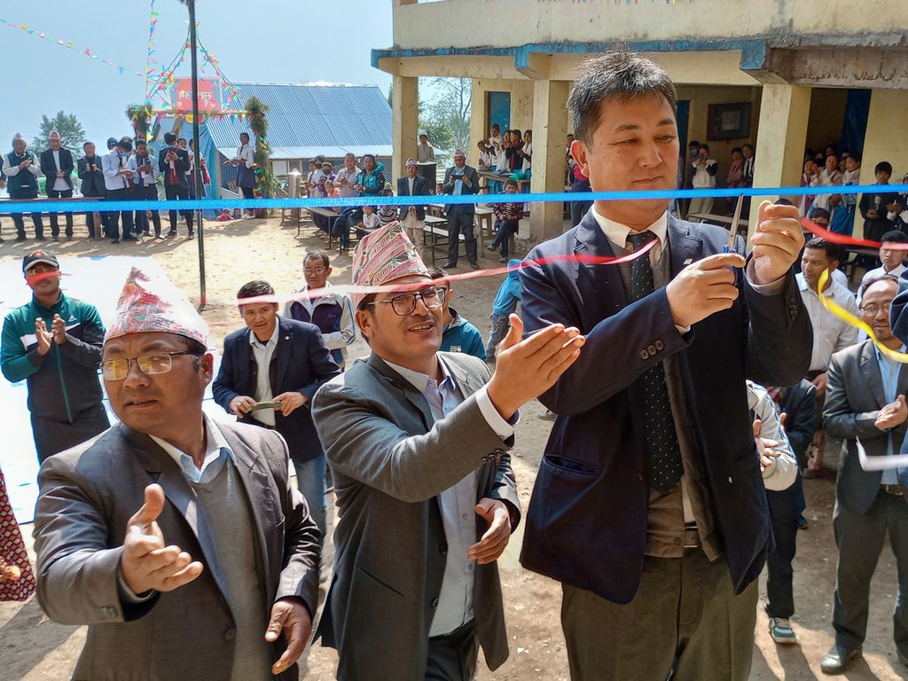 Japan Hands Over The Classroom Building To Shree Himalaya Secondary School In Sankhuwasabha District