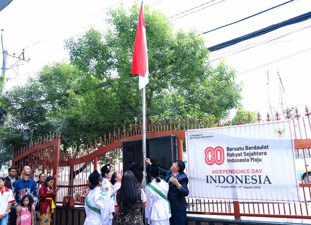 Flag Hoisting Ceremony Marks 80th Anniversary Of Indonesian Independence In Nepal, Honorary Consul Dhakal Highlights Growing Bilateral Ties