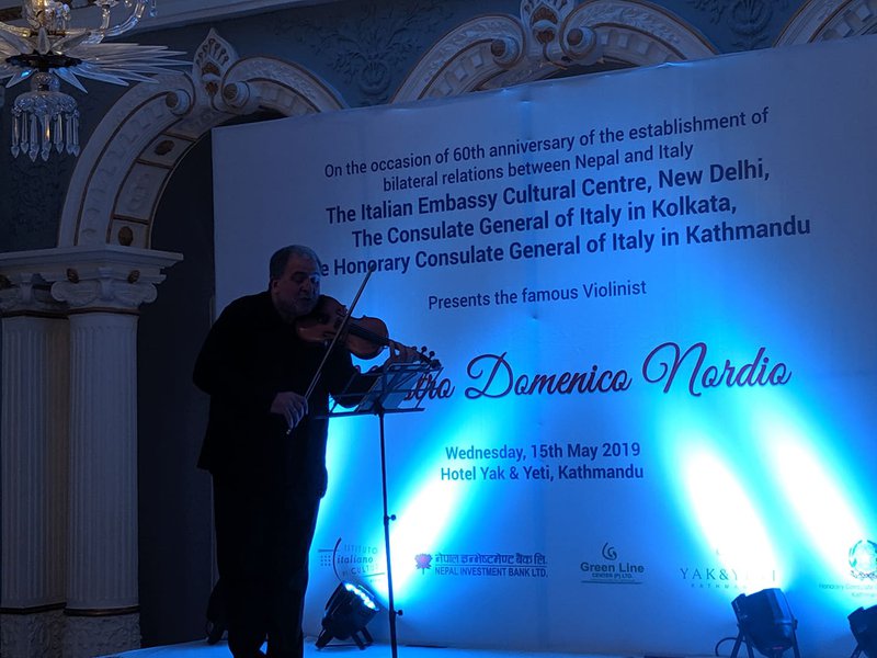 Italian musicians Domenico Nordio Presented Solo Concert In Kathmandu .jpg