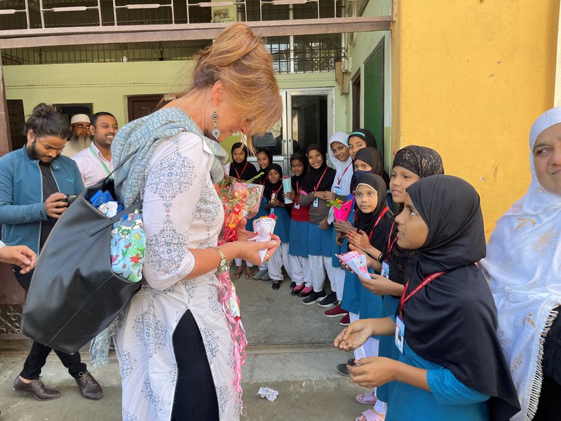 Ambassador Volk interacting with children.jpg