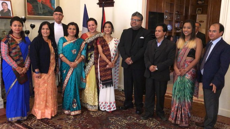 Ambassador of France to Nepal Ambika Devi Luitel hosted  reception.jpg