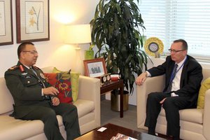 American Under secretary of state Dr. Sewall called on Nepal Army chief Rana