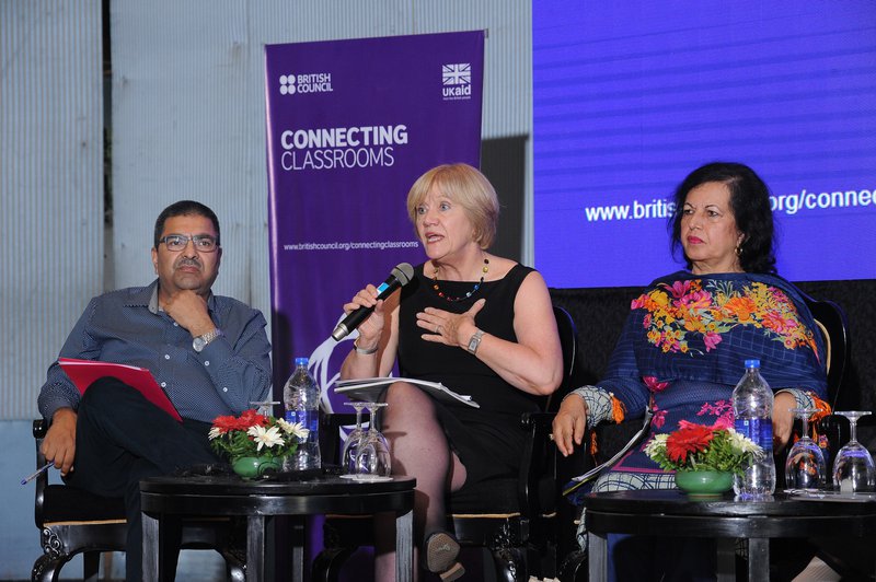 Ann (in middle)  presenting during a Policy Dialogue on “Embedding International Dimension in the Curriculum” (1).JPG