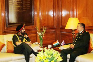 Army Chief generral Rana in India visit