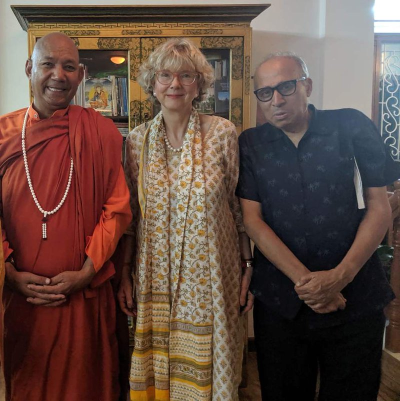 Bhikkhu with author and Sussane Von Dier Hide.jpg