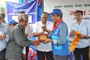 Binod Chaudhary Handed Over Transitional Homes