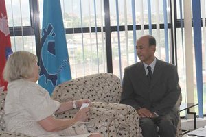 CNI President Narendra Basnyat Met Minister Thapa