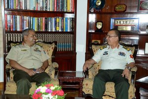 COAS General Cheetri Met Bangladesh Army Brigadier General