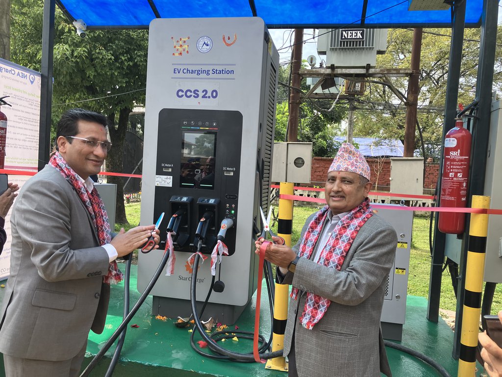 51 Electric Fast Charging Stations Inaugurated In 32 Locations In Nepal