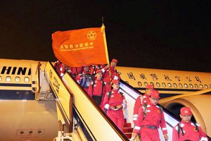 China search and rescue team returns from Nepal
