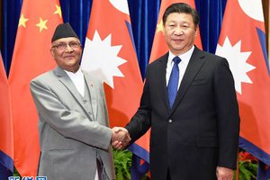 Chinese president Xi said Nepal can be a bridge between China and India