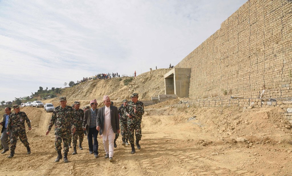 Dpm And Defense Minister Pokharel Inspected Work In Kathmandu Terai Madhesh Fast Track New