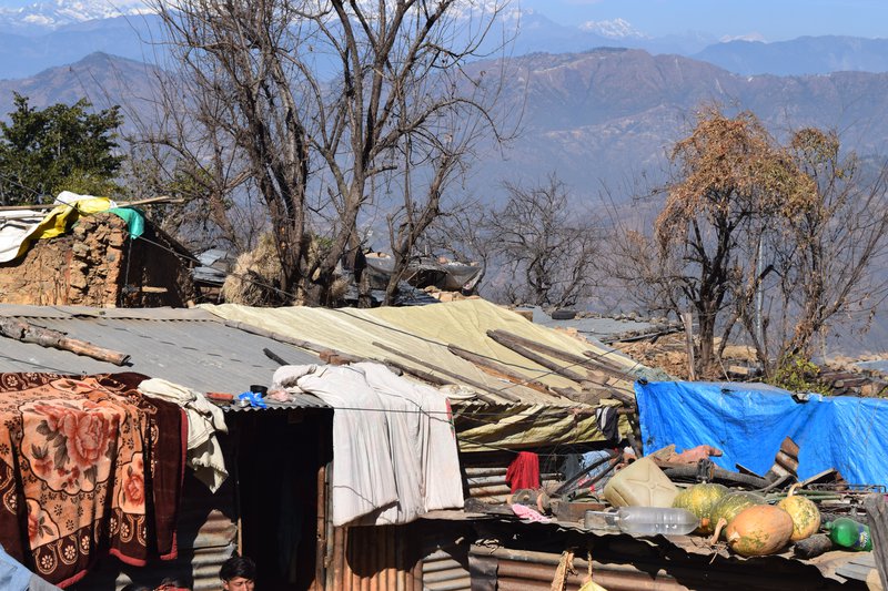 Earthquake victims in temporary Shelters.JPG