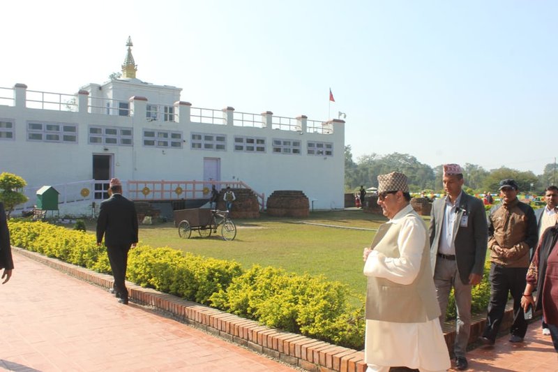 Former King Gyanendra in lumbini.jpg