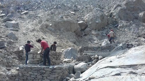 Gabion wall Under protection in source of Irrigation.jpg