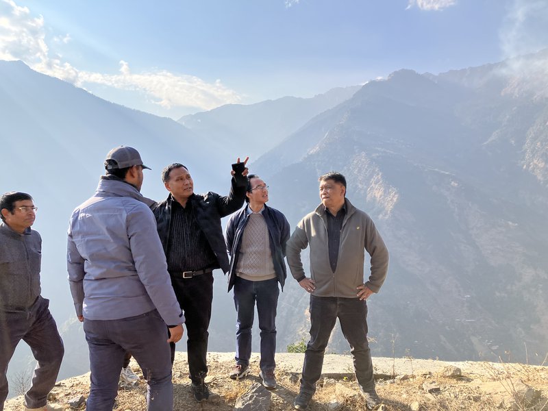 Ghising at inspection at Chilime.jpg