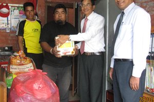 Himalayan Bank provided food and clothes to Helping Hands Children Home