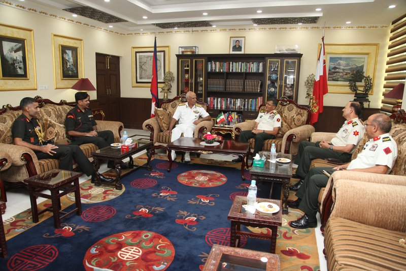 INDIAN NDC DELEGATION CALLING ON COAS GENERAL PURNA CHANDRA THAPA.JPG