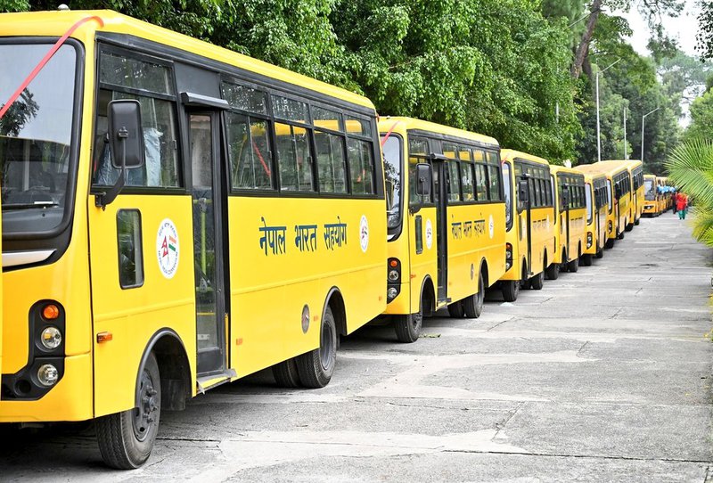 India gifted school buses.jpg