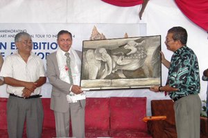 Indian Ambassador Rae inaugurated art exhibition