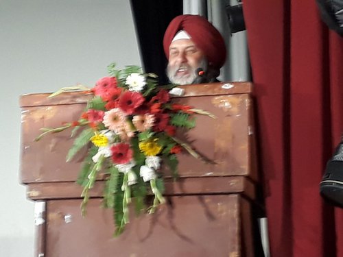 Indian Ambassador to Nepal Puri addresing the program.jpg