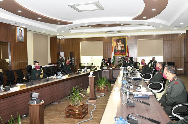 Indian Army chief in hiegh level meeting.jpg