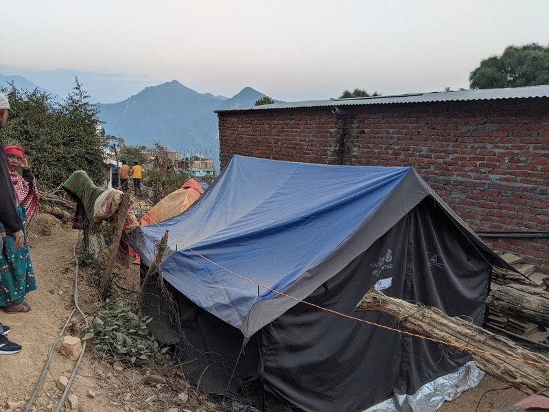 Jajarkot earthquake temporary shelter.jpg