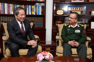 Japanese Ambassador Pays a courtesy Calls on COAS General Chhetri