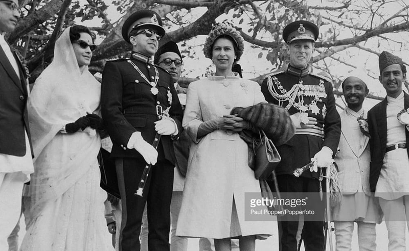 King Mahendra and British Queen.png