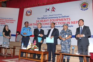 Korea Provides 27 Heavy Equipment to Nepal