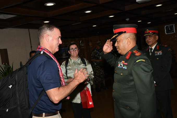 Nepal Army geneal at TIA.jpg