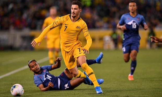 World Cup 2022 Qualifier: Australia Defeat Nepal By 5-0 | New Spotlight