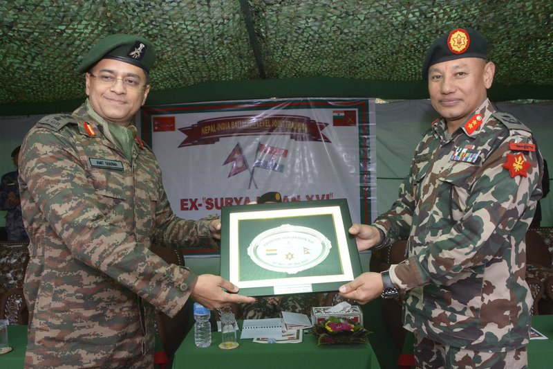 Nepal India army concluded exercise 1.JPG