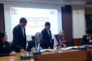 Nepal and Korea signed Agreement for Post-Disaster Health Service Recovery Program
