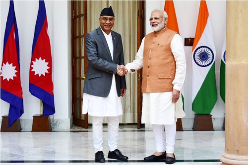 PM Deuba and PM Modi before one to one meet.jpg