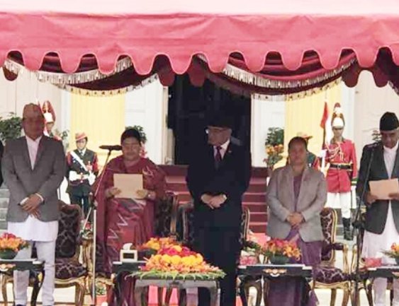 PM Deuba oath taking.JPG