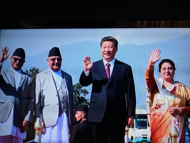 PM Oli and president Xi and Bhandari.jpg