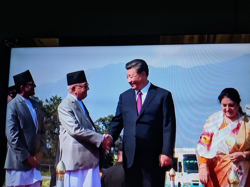 Pm oli and President Xi.jpg