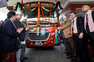 Pokhara-New Delhi Bus Service Inaugurated
