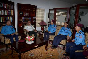Police  Chief Aryal Calls on COAS Chhettri