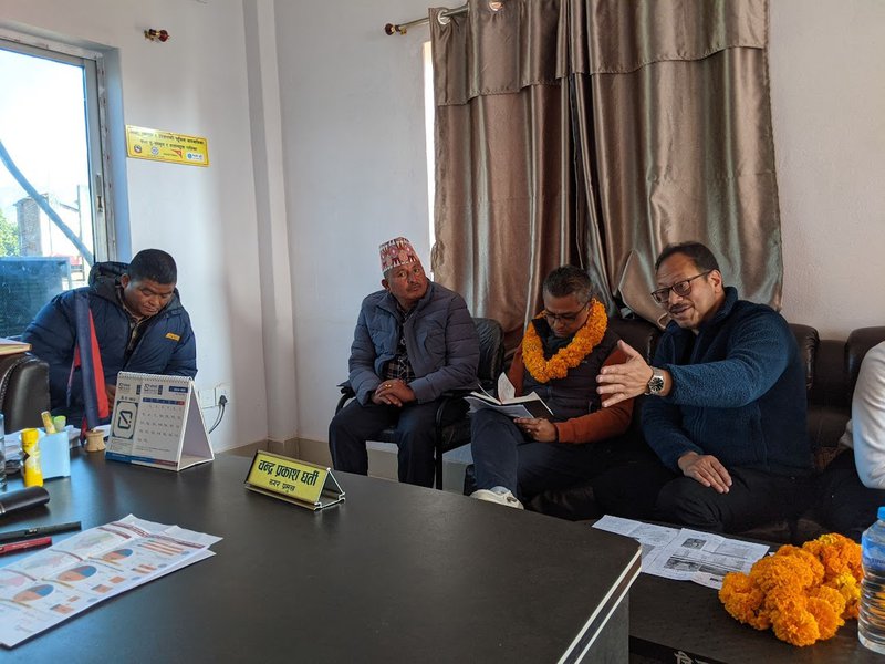 Prabin with NGO head.jpg
