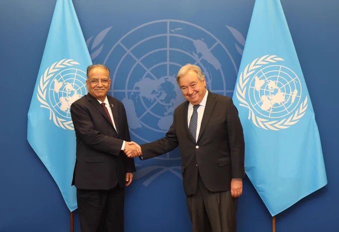 Prachanda call on UN Secretary General final.jpg