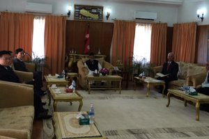 Prime Minister Koirala Meets Chinese Ambassador Wu Chuntai