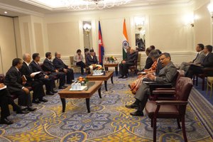 Prime Minister Koirala met with Indian Prime Minister Modi