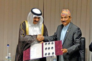 Qatar gifts nine Mercedes cars to Nepal