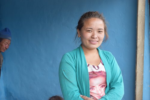 Rasmita Tamang, beautician, Grang village of Kalika Rural Municipality-1.JPG