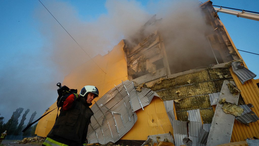 Russia Launches Massive Drone Attack Against Ukrainian Capital Of Kyiv